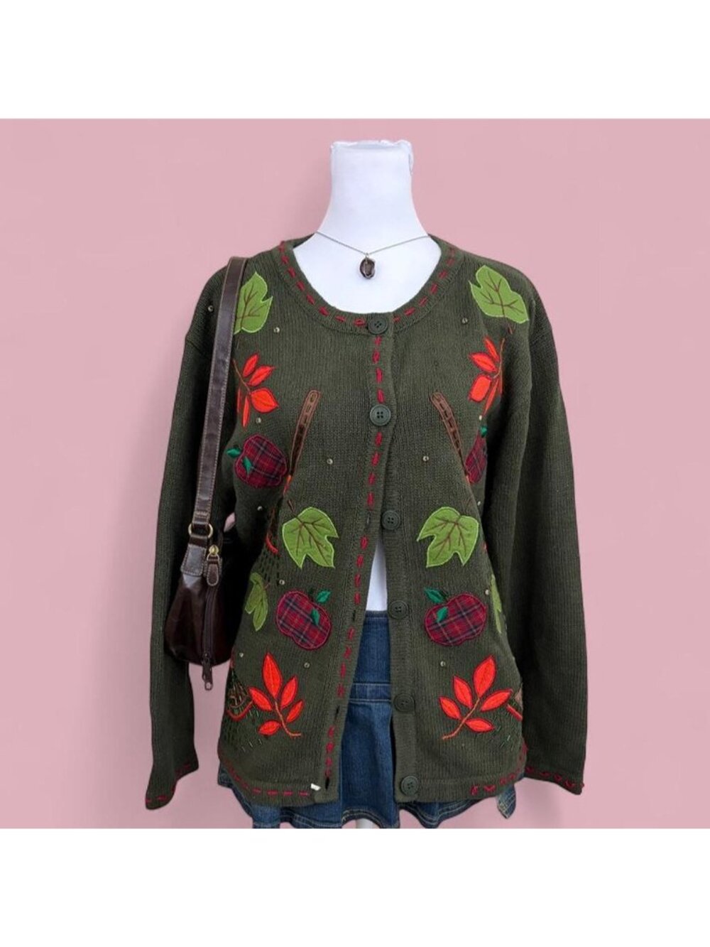 y2k autumnal cottagecore cardigan